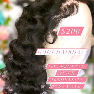 Human hair lace front wig